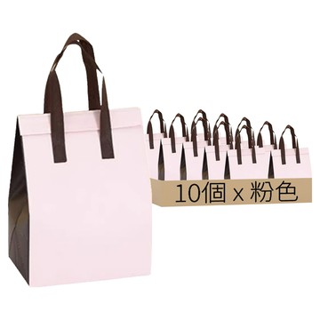 鋁箔外賣保溫袋 雙杯  21 x 26 x 11cm  粉色  10個