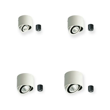 KAOS LED 太極吸頂筒燈 3W 5W 7W 15W 可調角度 聚光 筒燈 吸頂燈RA90 ㄧ體成型