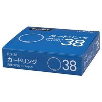 まとめ売り TRUSCO 樹脂製カードリング4.5mm×Φ40mm TKRJ-40 1パック