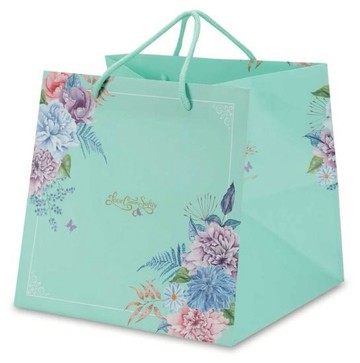 【零售量] 手提平放袋８號/愛在春天.藍 / 50個