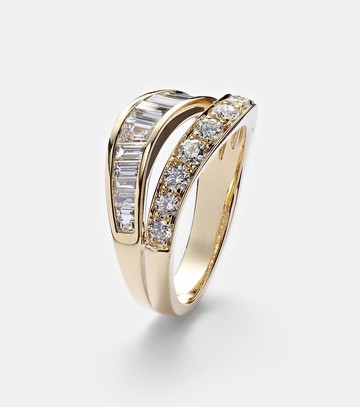 Anita Ko 18kt gold ring with diamonds