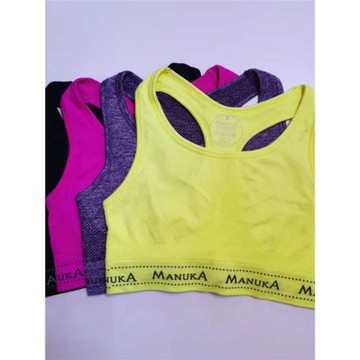 包郵外貿全身雙層女學生體育課運動跑步背心內衣文胸緊身彈力