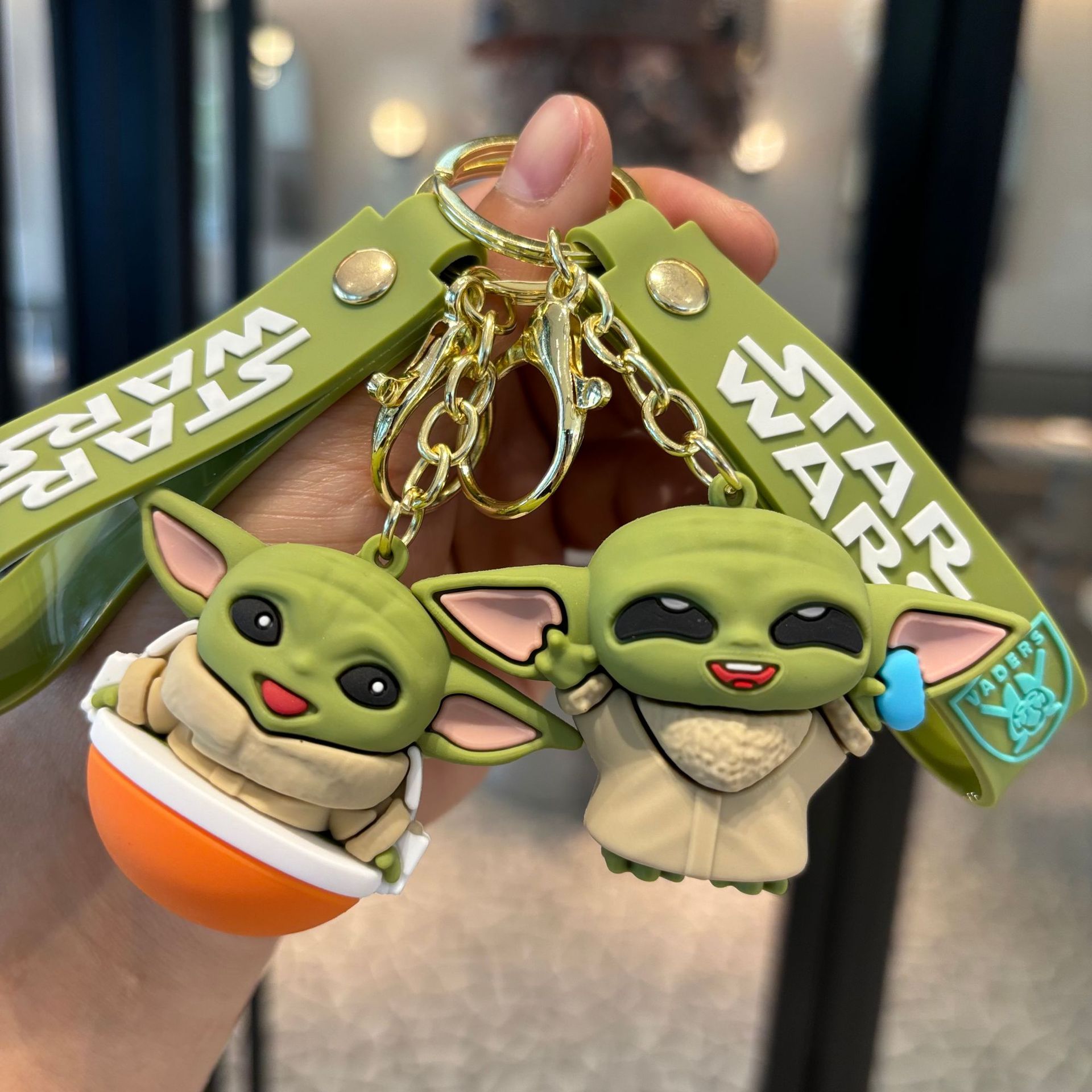 キーホルダー 笑顔真顔ver ストラップ ベビーヨーダ セット スターウォーズ