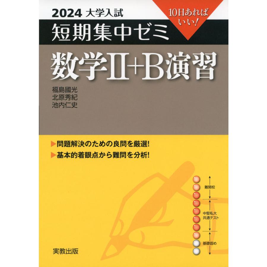 2024 大学入試 短期集中ゼミ 数学II B 演習