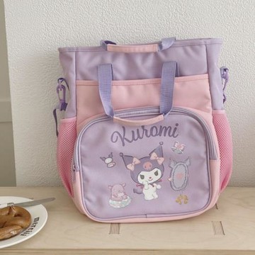 三麗鷗手提雙肩包女士高級感秋冬卡通可愛包包單肩外出便攜手拎包