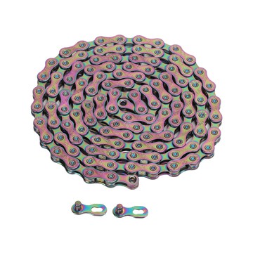 【Lixada】9速彩色超輕自行車鏈條山地公路自行車錳鋼電鍍