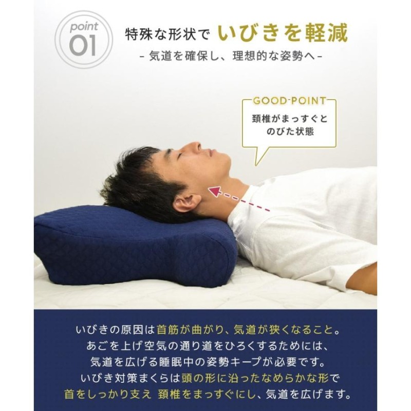 いびきと戦うまくら SILENT SLEEP 昭和西川 5way - 枕