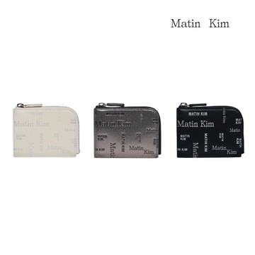 【MATIN KIM】MATIN滿版LOGO拉鍊卡夾 三色 官方直營