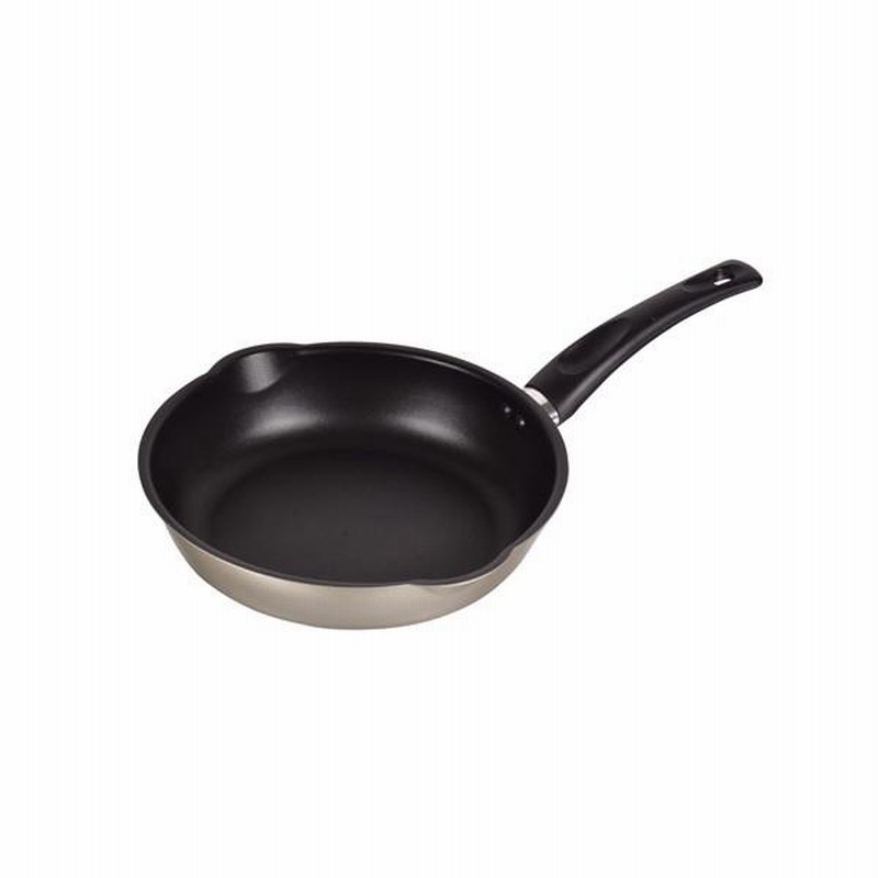 パール金属 軽わざパン ふっ素加工両口深型フライパン24cm【キッチン用品 フライパン 調理道具 注ぎ口 軽い 丈夫】 | LINEショッピング