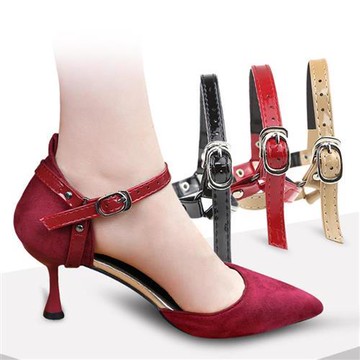 (杰恆)預購los1073免安裝三角形束鞋帶高跟鞋防掉鞋扣鞋袢鞋鞋大不跟腳綁带