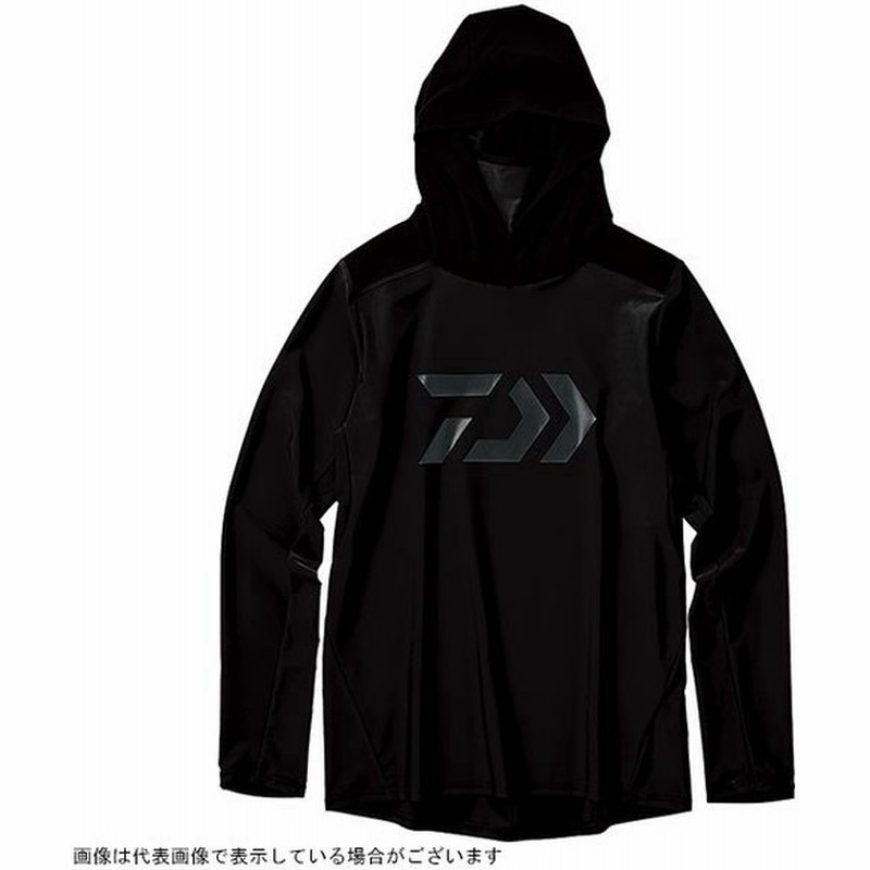ダイワ De 609 Uvカット ロングスリーブフーディーラッシュガード ブラック Xl 通販 Lineポイント最大0 5 Get Lineショッピング