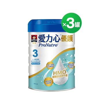 桂格愛力心優護 3號幼兒成長奶粉３罐組 (800g/罐)