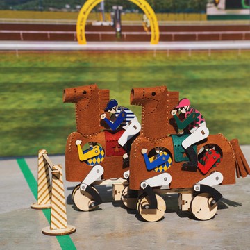 疊馬二份一 DIY Kit 自製回力跑馬仔玩具