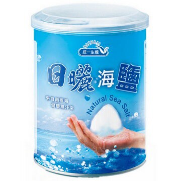 統一生機   日曬海鹽(大罐)600公克/罐