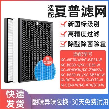 適配夏普空氣凈化器濾網KC-Z/W280SW/BB30-W1/BD30/CD30/WE30濾芯