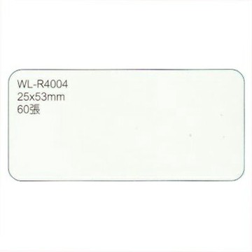 【文具通】華麗牌R4004可再貼標籤24x53mm60入 M7010199【APP滿額下單4%點數(單一帳號最高1000點)】7/31止