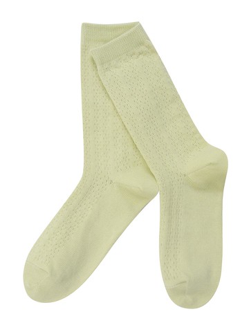 Crochet Thick Knit Cotton Socks [GREEN] (ENLAX25211MIX)