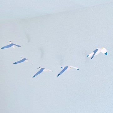 飛翔的海鷗花環