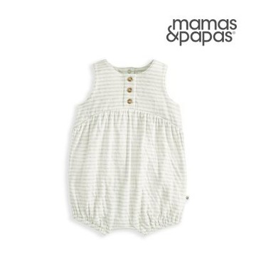 Mamas&Papas 絲紋-無袖連身寬褲
