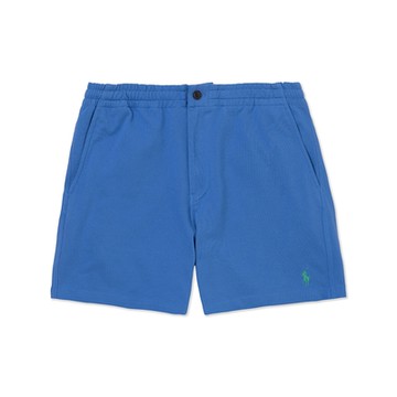 Polo Ralph Lauren RL 熱銷刺繡小馬透氣純棉短褲-藍色