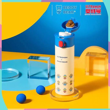 【BEDDYBEAR】杯具熊中透彈跳像素奧特曼保溫杯 480ml