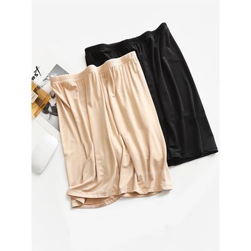 大碼防走光打底褲三分褲女莫代爾蕾絲邊加肥加大安全褲200斤胖mm