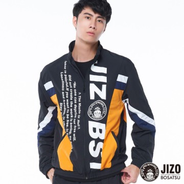 地藏小王  BLUE WAY –橘藍復古立領平織外套