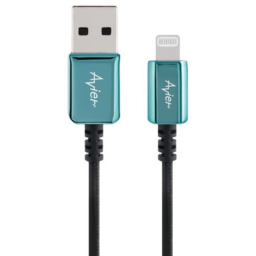 Avier CLASSIC USB A-Lightning 高速充電傳輸線  180cm  藍色  1條