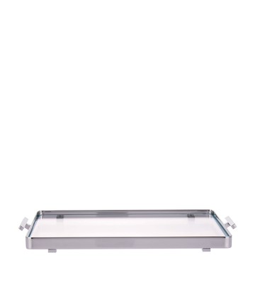 Zodiac Chrome Trimmed Glass Tray