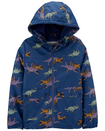 Kid Dinosaur Fleece-Lined Mid-Weight Jacket