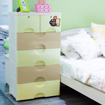 特價加大加厚寶寶衣柜塑料抽屜式鞋儲物柜嬰兒衣服櫥收納整理柜箱