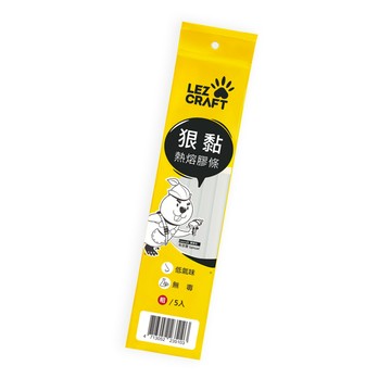 Hot Melt 【 Lezcraft】狠黏熱熔膠條(棒) 11.2mm x L300mm 5支裝 台灣製
