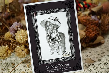 貓咪貴族 - 日製動物療癒防水貼紙 / 小卡片 / 行李箱 / 筆電