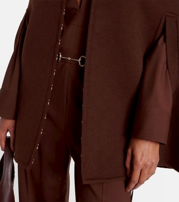 Gucci Horsebit wool cape