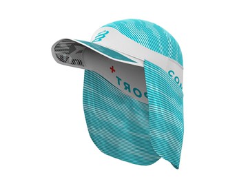 《Compressport 瑞士》超輕量冰帽 2-IN-1 (水紋藍)