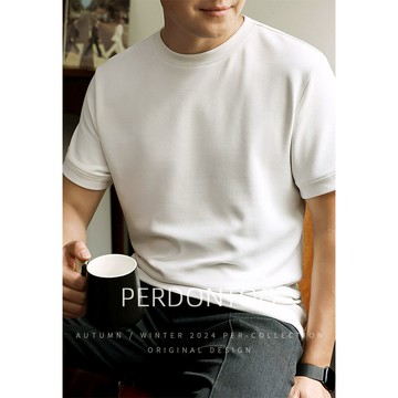 可機洗羊毛蠶絲！雙面絨保暖內搭男士上衣自發熱圓領短袖T恤秋冬