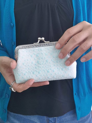 CaCa Crafts |【CaCa の手織布】手織古典歐風口金包