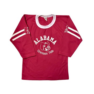 古著阿拉巴馬紅潮橄欖球T