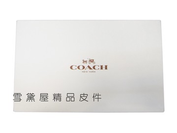限時 滿3千賺10%點數↘ | ~雪黛屋~COACH 長夾盒國際正版長型皮夾小型包小手拿包紙盒進口厚紙材質可摺疊收納展開為盒-長夾盒#4651