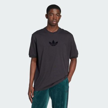 adidas 愛迪達 短袖上衣 男 訓練 慢跑 亞規 三葉草 Oversize tee 黑 JW5913(S3061)