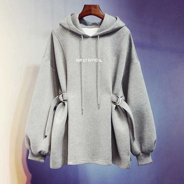 【隔日達】佰分佰/150kg內可穿/大尺碼女裝/微胖穿搭/連帽衛衣/寬鬆/薄款/加絨/長袖上衣/收腰/帽T/女生外套