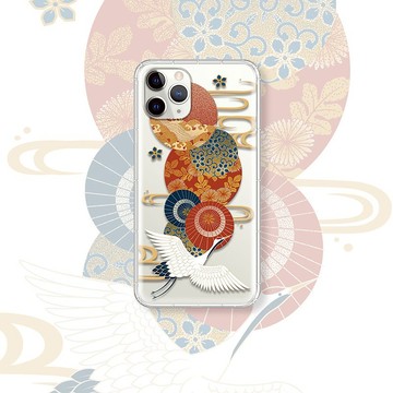 和紙翔鶴 日景春賞系列 支援各品牌手機殼CSAQ15