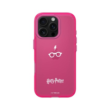 iPhone 16 Pro Clear 粉漾桃 - 哈利波特 Harry Potter - 閃電與眼鏡圖案
