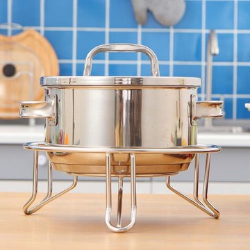 歐潤哲 304不銹鋼三腳鍋架 廚房置物架鍋墊置鍋具架收納架109194