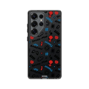 Galaxy S25 Ultra Clear 酷墨灰 - 蜘蛛人 Spider-man - 蜘蛛人 - 滿版塗鴉
