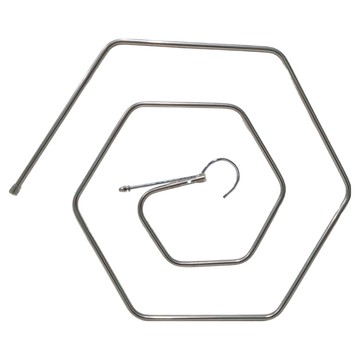 日式不鏽鋼螺旋曬床單  42 x 42 x 0.8cm  六角形 銀色