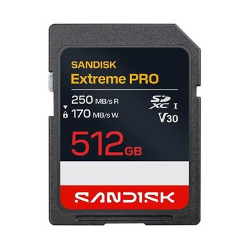 SanDisk Extreme PRO 512GB SDXC U3 V30 UHS-I U3 SD大卡 高速 相機用記憶卡