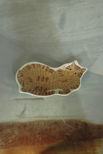 【倉敷意匠】カタ カタKATA KATA 印判手瓷盤 - 虎斑貓94722-14