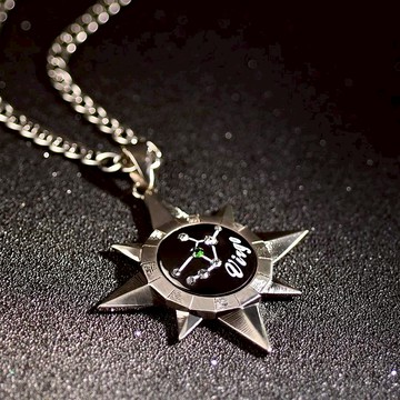 十二星座 項鍊 情侶對鍊 男款 中性項鍊 個性飾品 長項鍊 不鏽鋼