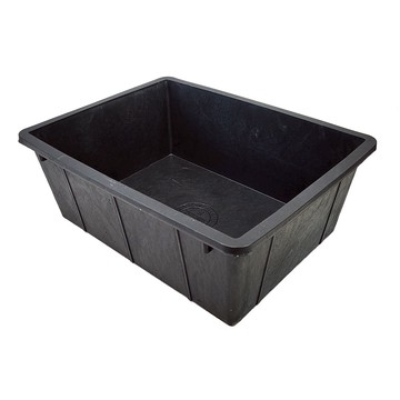 方形橡膠花盆  黑色  1個  54 x 42 x 20cm